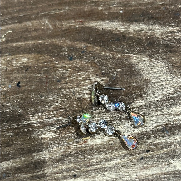 g Jewelry - Gold and Silver Crystal Earrings